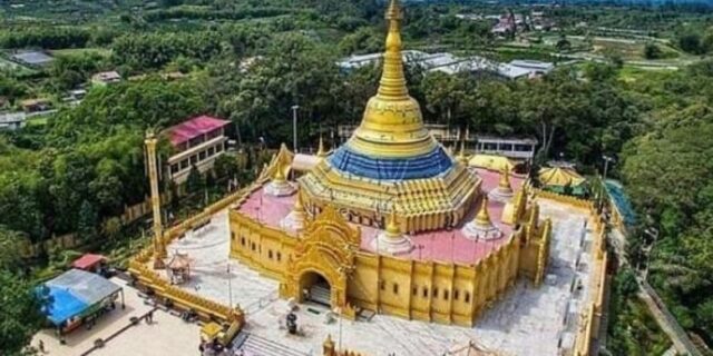 Pagoda Tertinggi di Indonesia Terletak di Wisata Alam Taman Lumbini Sumatera Utara