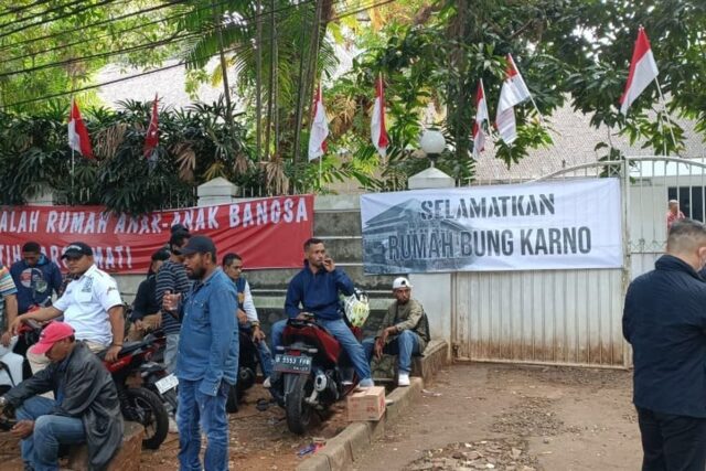 Rumah Guruh Soekarnoputra Dijaga Ketat Jelang di Eksekusi PN Jaksel