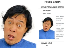 Komeng, Komedian Kontroversial yang Memimpin Real Count DPD RI dengan Foto Nyeleneh