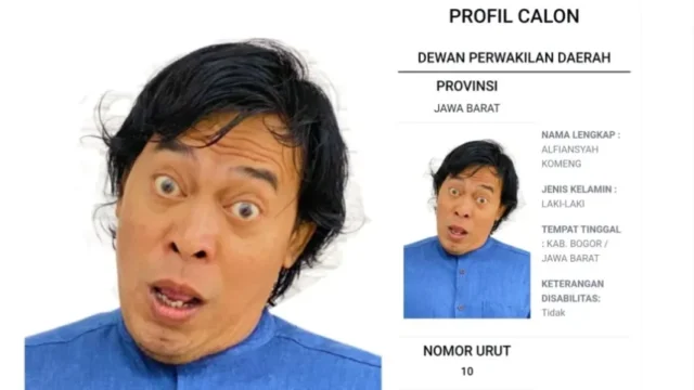 Komeng, Komedian Kontroversial yang Memimpin Real Count DPD RI dengan Foto Nyeleneh
